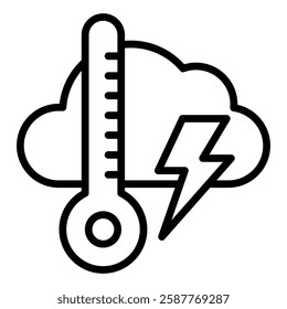 Temperature Icon Element For Design
