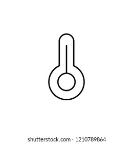 temperature icon. Element of simple web icon. Thin line icon for website design and development, app development. Premium icon