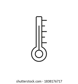 icono de temperatura del icono del tiempo para concepto móvil y aplicaciones web. Icono de temperatura de línea delgada se puede usar para web y móvil. Icono premium sobre fondo blanco