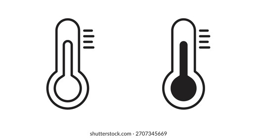 Icono de temperatura. Colección de estilo plano y de carrera. símbolo simple