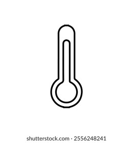 temperature icon Flat symbol set outline