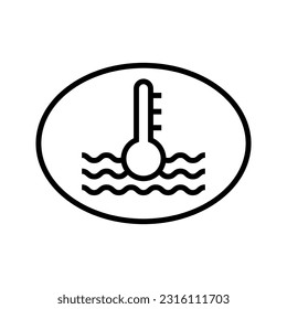 Temperatursymbol flach vecktor trendy beliebt