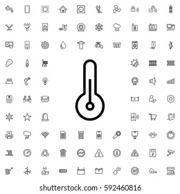 temperature icon illustration isolated vector sign symbol. Smart home icons vector set.