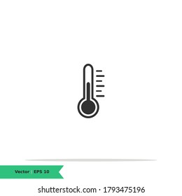 Temperature Icon Illustration Logo Template. Thermometer Sign Symbol. Vector Icon EPS 10