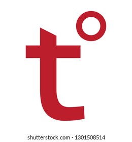 Temperature icon isolated on white background. Temperature icon for web site, design template and logo. Creative art concept, vector illustration