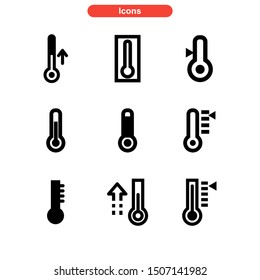 temperature icon isolated sign symbol vector illustration - Collection of high quality black style vector icons
