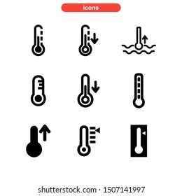 temperature icon isolated sign symbol vector illustration - Collection of high quality black style vector icons

