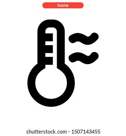temperature icon isolated sign symbol vector illustration - high quality black style vector icons
