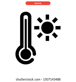 temperature icon isolated sign symbol vector illustration - high quality black style vector icons
