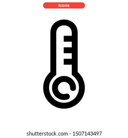 temperature icon isolated sign symbol vector illustration - high quality black style vector icons
