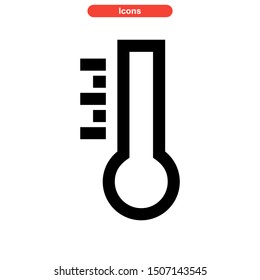 temperature icon isolated sign symbol vector illustration - high quality black style vector icons
