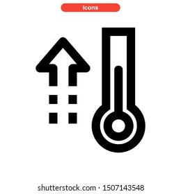 temperature icon isolated sign symbol vector illustration - high quality black style vector icons

