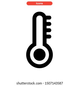 temperature icon isolated sign symbol vector illustration - high quality black style vector icons
