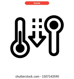 temperature icon isolated sign symbol vector illustration - high quality black style vector icons
