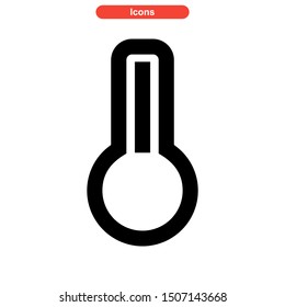 temperature icon isolated sign symbol vector illustration - high quality black style vector icons
