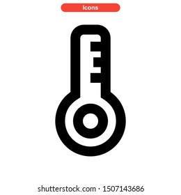 temperature icon isolated sign symbol vector illustration - high quality black style vector icons
