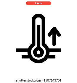temperature icon isolated sign symbol vector illustration - high quality black style vector icons
