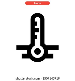 temperature icon isolated sign symbol vector illustration - high quality black style vector icons
