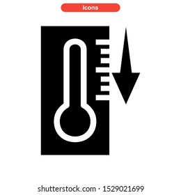 temperature icon isolated sign symbol vector illustration - high quality black style vector icons
