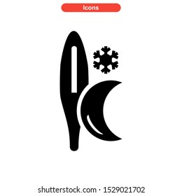 temperature icon isolated sign symbol vector illustration - high quality black style vector icons
