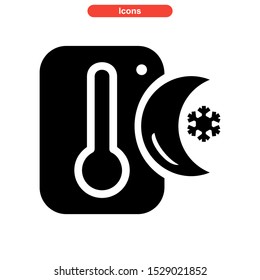 temperature icon isolated sign symbol vector illustration - high quality black style vector icons
