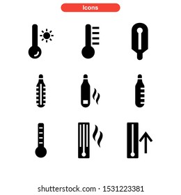 temperature icon isolated sign symbol vector illustration - Collection of high quality black style vector icons
