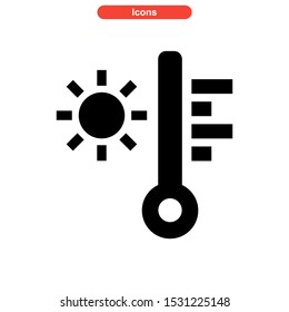 temperature icon isolated sign symbol vector illustration - high quality black style vector icons
