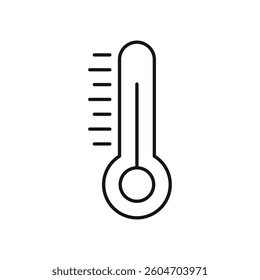 Temperature icon isolated. simple vector icon on white background