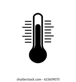 temperature icon on the white background