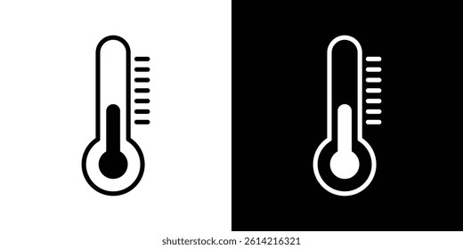 Temperature icon outline collection for web design