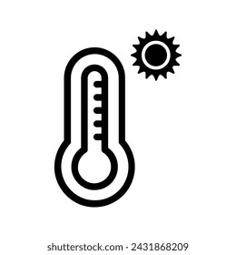 Temperature icon. sign for mobile concept and web design. vector illustration