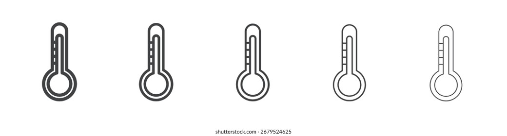 ícone de temperatura simples ilustração coleção símbolo