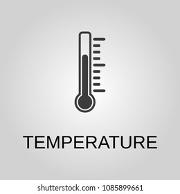 Temperature icon. Temperature symbol. Flat design. Stock - Vector illustration