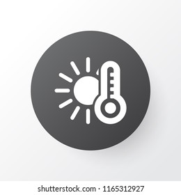 Temperature icon symbol. Premium quality isolated hot element in trendy style.