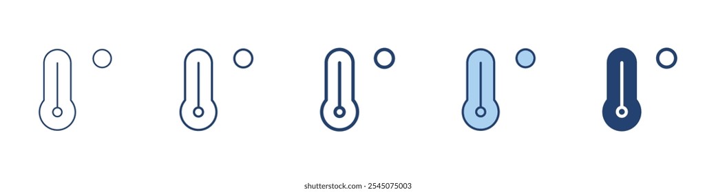 Icono de temperatura Conjunto de símbolos colección