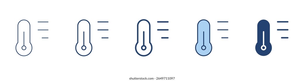 Temperature icon Symbol set collection