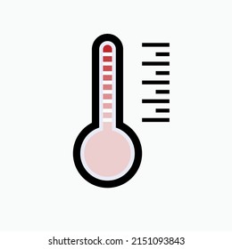 Icono de temperatura. Símbolo termómetro - Vector.