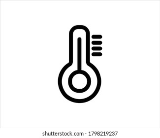 Icono de temperatura. Ilustración vectorial de icono termómetro.