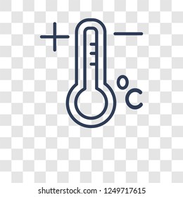 Temperature icon. Trendy Temperature logo concept on transparent background from Weather collection