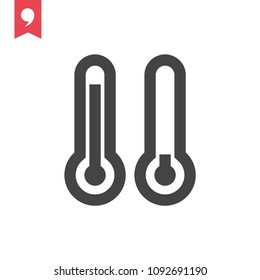 temperature icon vector