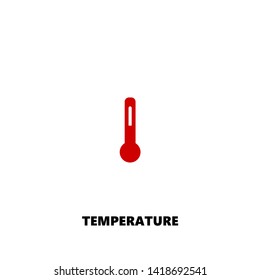 temperature icon. temperature vector design. sign design. red color