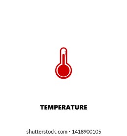 temperature icon. temperature vector design. sign design. red color