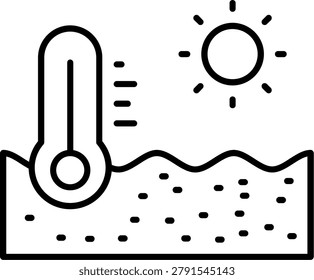Temperature Icon Vector Element line icon design vector icons