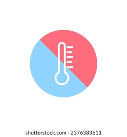 Temperature icon. Vector illustration. EPS 10.