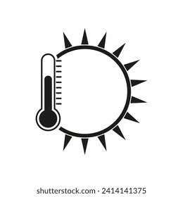 Temperature icon. Vector illustration. EPS 10.