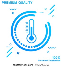 Temperature icon vector illustration - modern design