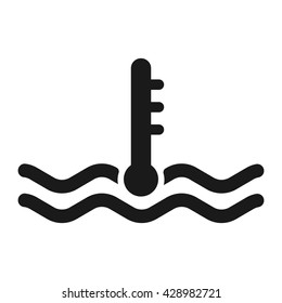 temperature icon Vector Illustration on the white background.