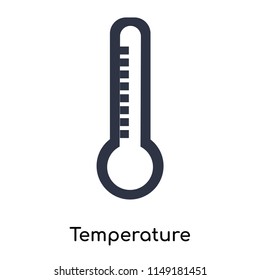 Temperature icon vector isolated on white background for your web and mobile app design, Temperature logo concept