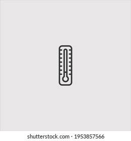 vector de icono de temperatura aislado en fondo blanco