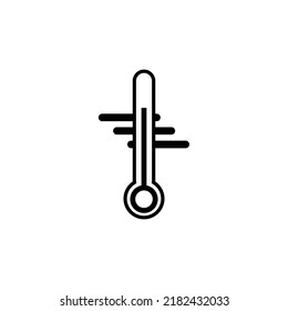 Temperature icon Vector Outline. ilustration 